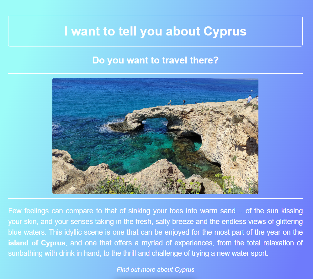 Cyprus project preview